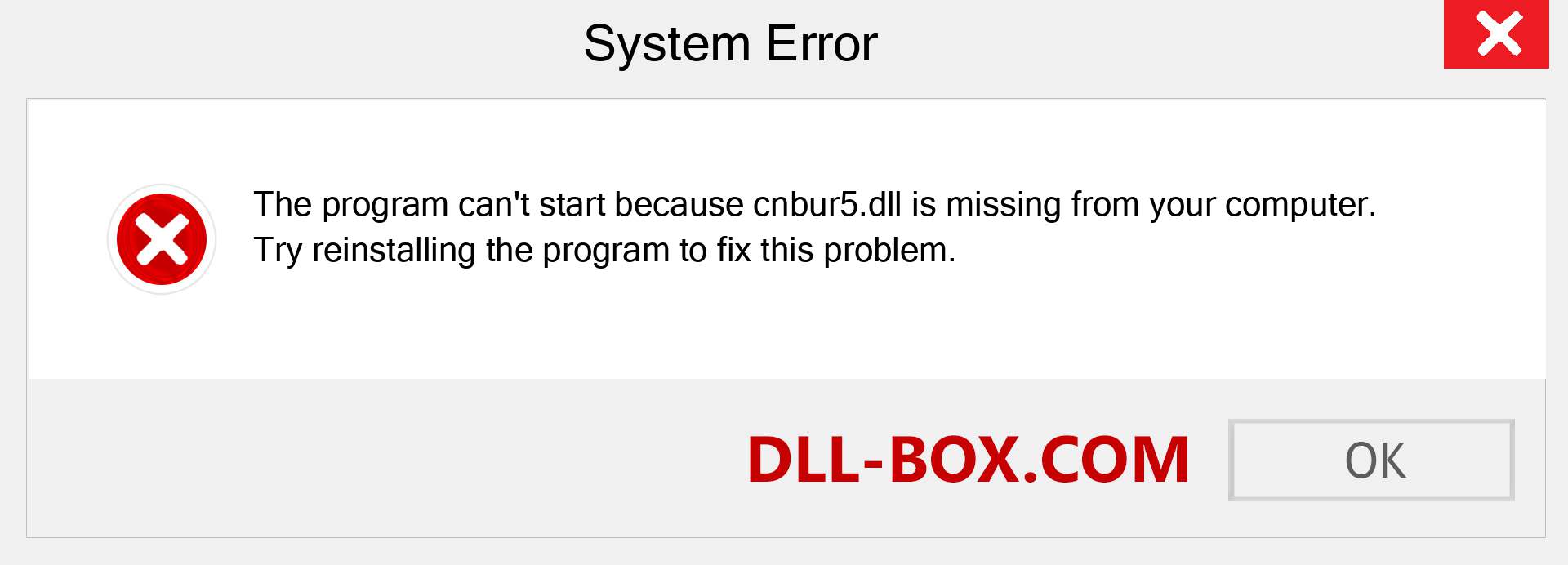  cnbur5.dll file is missing?. Download for Windows 7, 8, 10 - Fix  cnbur5 dll Missing Error on Windows, photos, images